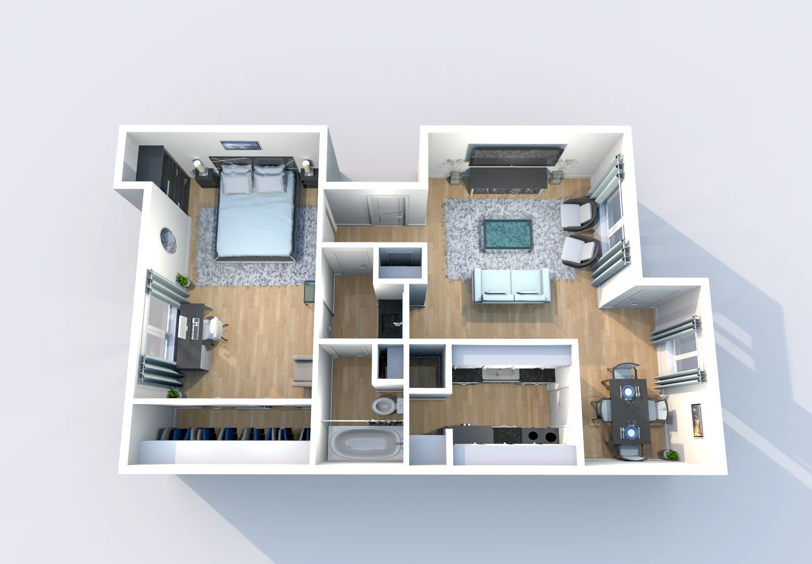 Establishment — floor plan, Plan A2 · 1 bed