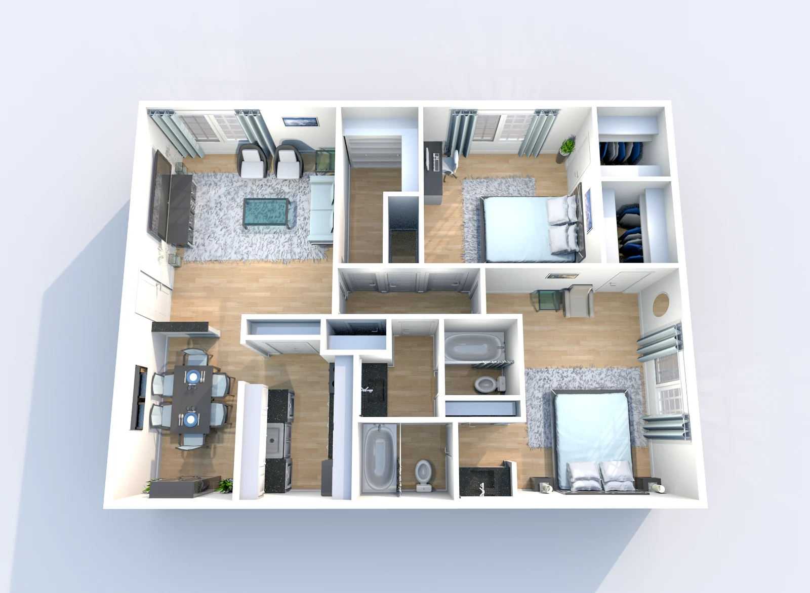 Establishment — floor plan, Plan B2 · 2 bed